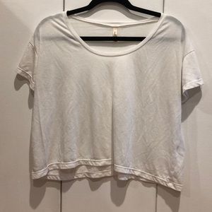 White crop top